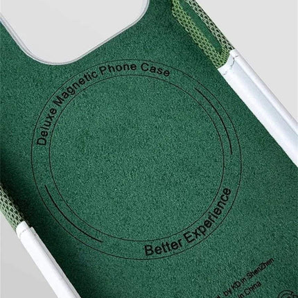 Magnetic Leather Card Holder Case with green interior design for better experience and secure card storage.