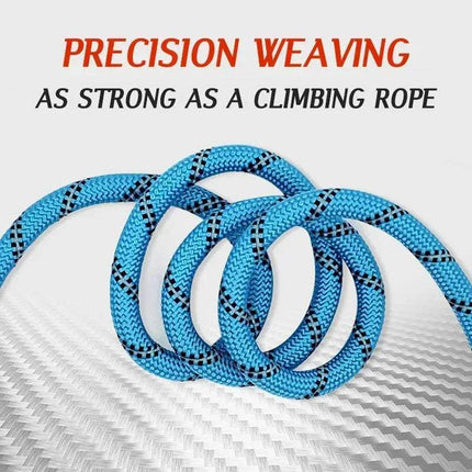 Reflective Hands-Free Nylon Leash for Pets with precision weaving, showcasing strength like a climbing rope.