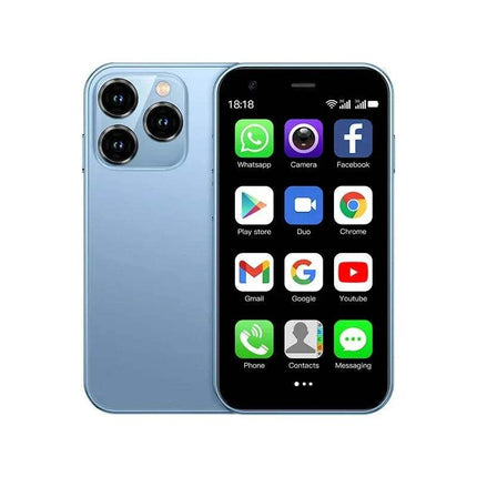 Soyes Mini Android Phone with app icons displayed on a white background