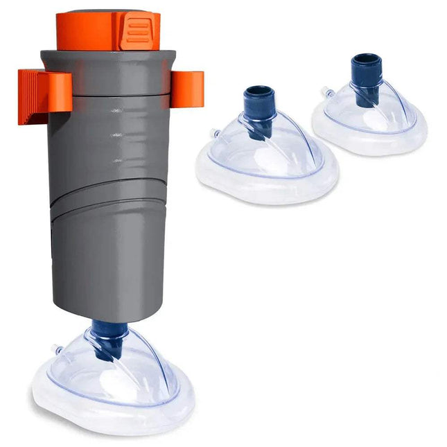 Automatic Choking Rescue Device for home and travel safety with two medical masks included.