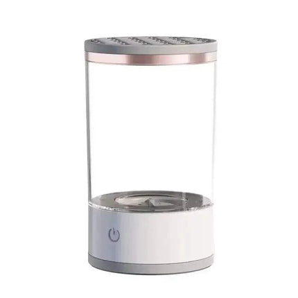 Automatic Electric Makeup Brush Cleaner with a power symbol on a white background