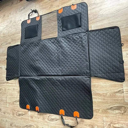 Improved Dog Car Seat Cover with non-slip surface and protective design for safe travel comfort