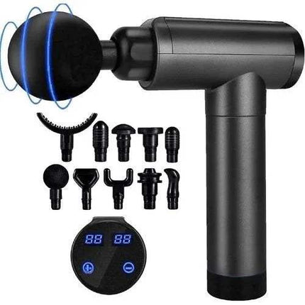 Black Massage Gun for Deep Tissue Relief & Muscle Recovery