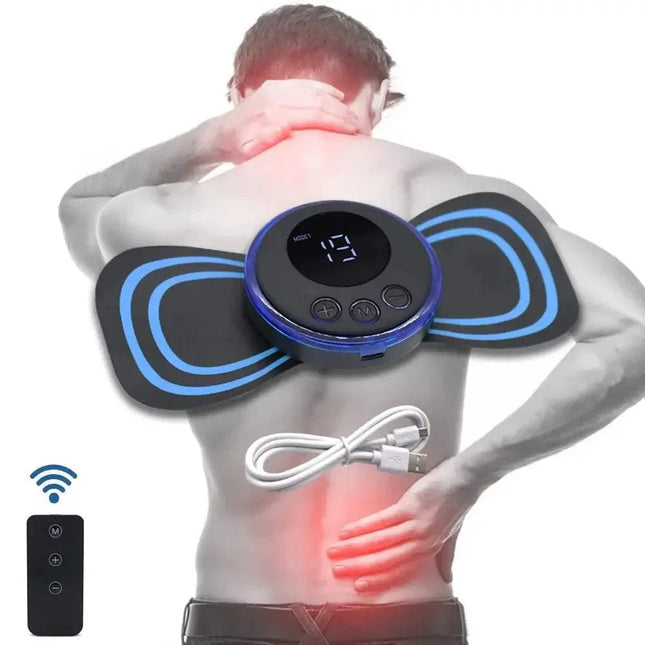 Rechargeable Electric Neck EMS Pulse Massager Pain Relief & Relaxation