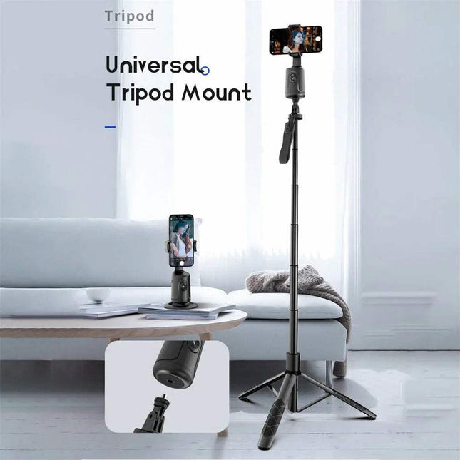 Selfie Stick Tripod Capture Perfect Photos & Videos Anywhere with smartphone setup in a living room setting