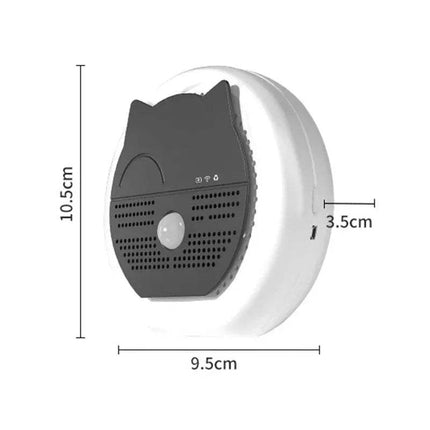 Measurement chart of a Smart Pet Air Purifier with dimensions labeled.