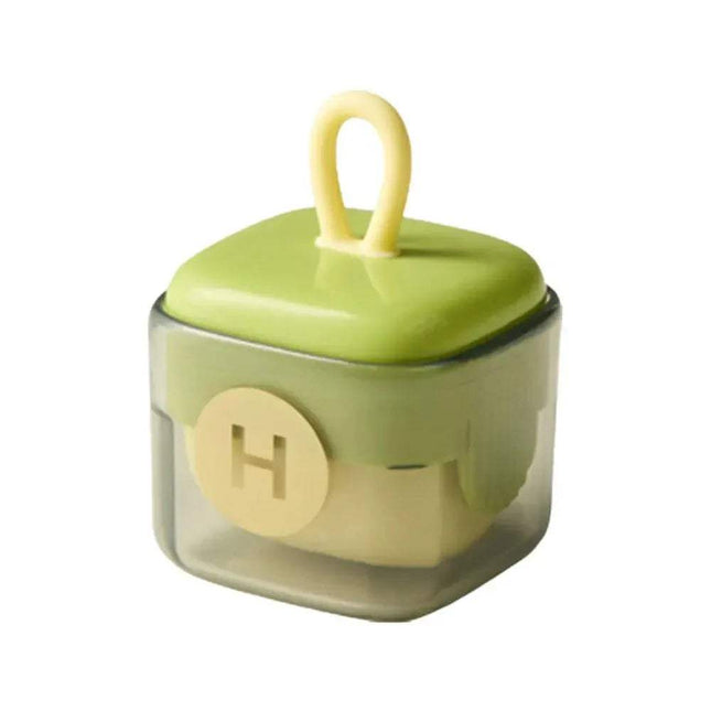 Portable Fur Remover with a lid and 'H' logo on a white background