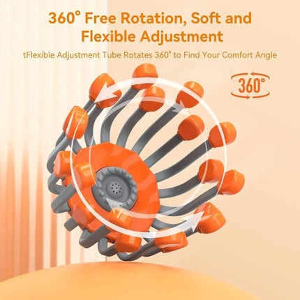 Head Massager with 360° free rotation and flexible adjustment for personalized comfort and migraine relief.