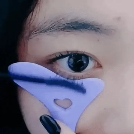 Silicone Eyeliner Makeup Stencil used to apply eyeliner with precision for flawless eye makeup.