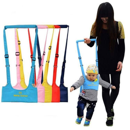Colorful Toddler Walk Learning Assistant with a child and adult on a white background