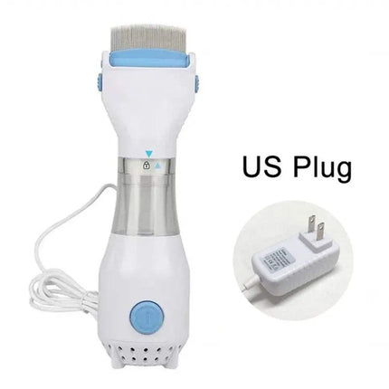 Electric Lice Grabber for pets with US plug, designed for safe pest removal without chemicals.