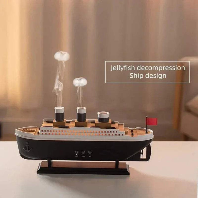 Titanic Humidifier with jellyfish decompression design on a blurred background