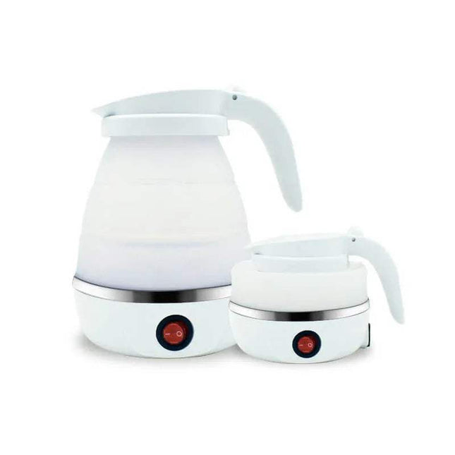 White Folding Kettle & Water Heater  on a white background