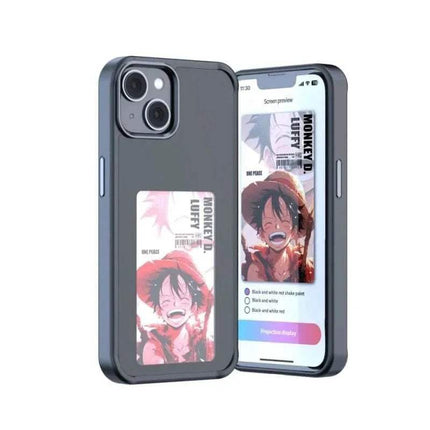 E-Ink DIY Phone Case with anime character design on a white background