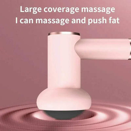 Close-up of the Muscle Relaxation Massage Gun showing large coverage for deep tissue therapy and muscle relief.