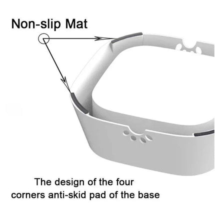 Pet Floating Bowl with non-slip mat design on a white background
