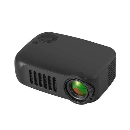 Black portable A2000 Mini LED Projector on a white background
